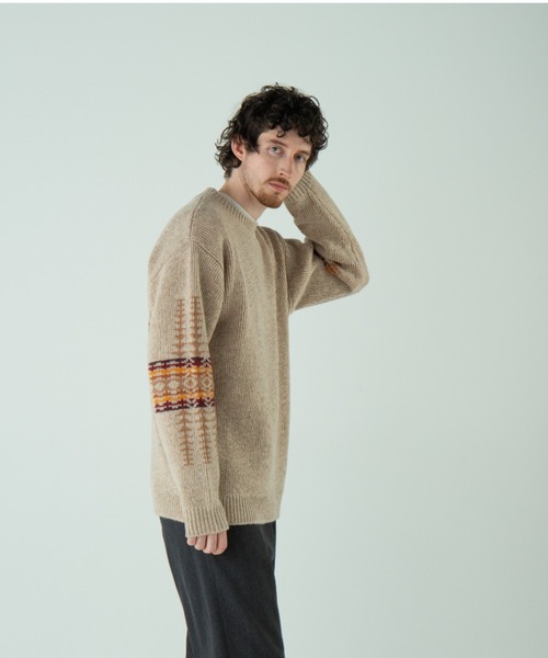 PENDLETON（ペンドルトン）の「クルーネック・ジャガードニット（ニット/セーター・メンズ・キャメル/アイボリー/ブラック系その他・SMALL/MEDIUM/LARGE）」の18枚目の写真