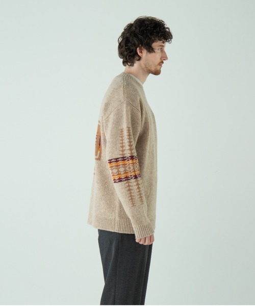 PENDLETON（ペンドルトン）の「クルーネック・ジャガードニット（ニット/セーター・メンズ・キャメル/アイボリー/ブラック系その他・SMALL/MEDIUM/LARGE）」の19枚目の写真