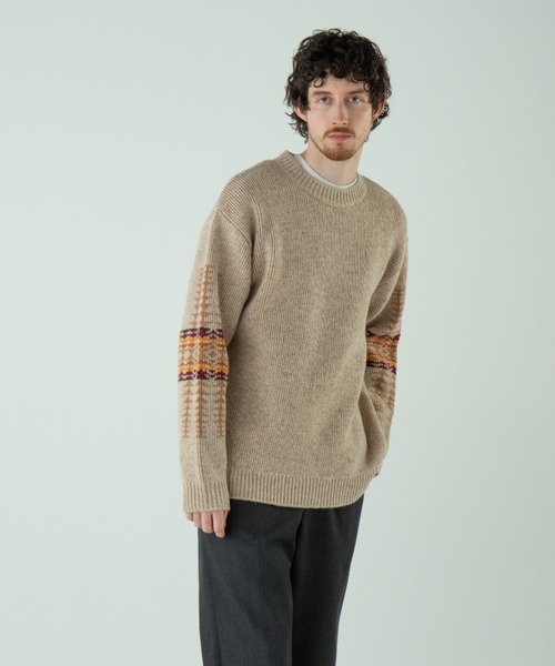 PENDLETON（ペンドルトン）の「クルーネック・ジャガードニット（ニット/セーター・メンズ・キャメル/アイボリー/ブラック系その他・SMALL/MEDIUM/LARGE）」の20枚目の写真