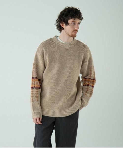 PENDLETON（ペンドルトン）の「クルーネック・ジャガードニット（ニット/セーター・メンズ・キャメル/アイボリー/ブラック系その他・SMALL/MEDIUM/LARGE）」の21枚目の写真