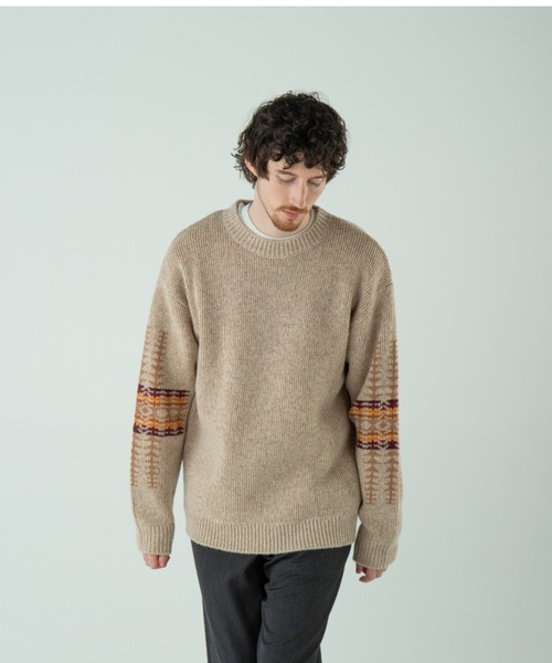 PENDLETON（ペンドルトン）の「クルーネック・ジャガードニット（ニット/セーター・メンズ・キャメル/アイボリー/ブラック系その他・SMALL/MEDIUM/LARGE）」の22枚目の写真