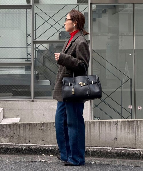 NOLLEY’S（ノーリーズ）の「ひねりベルトレザートートバッグ（トートバッグ・レディース・ブラック/ベージュ・FREE）」の17枚目の写真