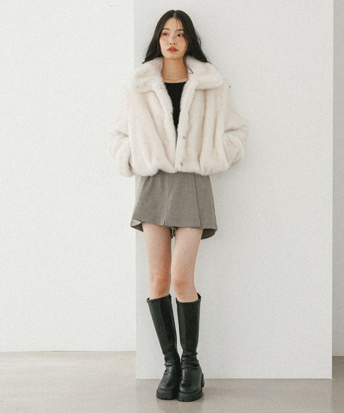 Heather（ヘザー）の「アソートプリーツショートパンツ　596500（その他パンツ・レディース・ベージュ/ブラック/ブラウン/チャコールグレー・S/M）」の17枚目の写真