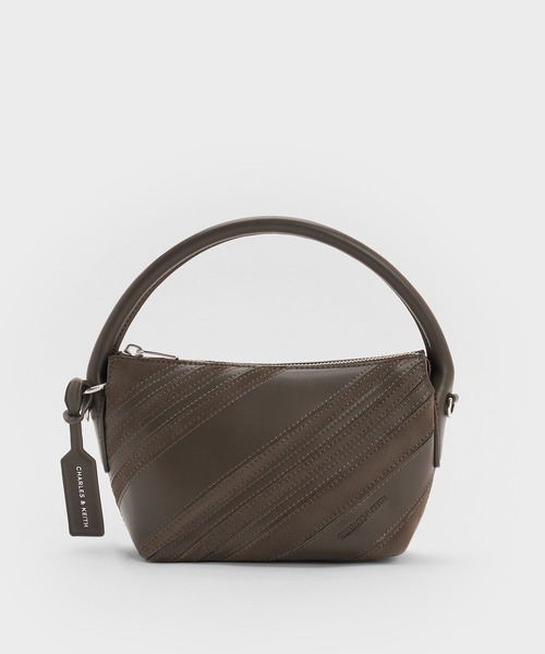 CHARLES & KEITH（チャールズ & キース）の「Zeya ゼヤ スエードストップハンドルバッグ（ハンドバッグ・レディース・ブラウン系その他4・S）」の3枚目の写真