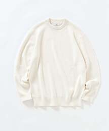 コットンカシミヤ スムース クルーニット