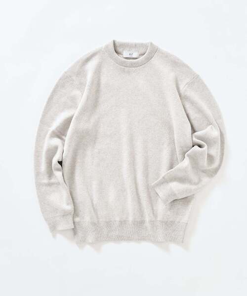 コットンカシミヤ スムース クルーニット（ニット/セーター）｜417