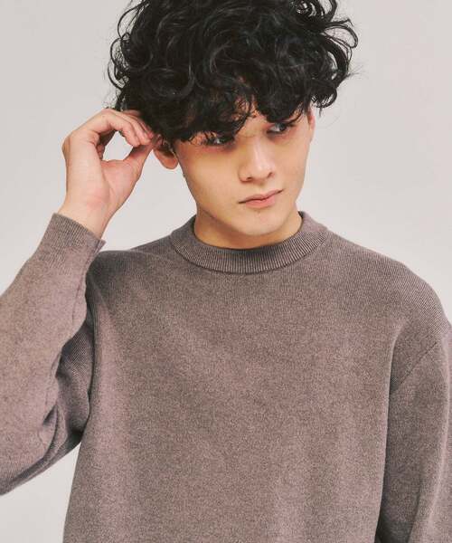 417 EDIFICE（フォーワンセブンエディフィス）の「コットンカシミヤ スムース クルーニット（ニット/セーター・メンズ・ホワイト系その他/グレー/オリーブ/ブルー/チャコールグレー/カーキ/ライトグレー/ホワイト/ベージュ系その他・X-LARGE/SMALL/MEDIUM/LARGE）」の13枚目の写真
