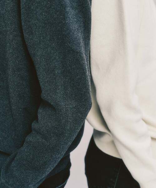 417 EDIFICE（フォーワンセブンエディフィス）の「コットンカシミヤ スムース クルーニット（ニット/セーター・メンズ・ホワイト系その他/グレー/オリーブ/ブルー/チャコールグレー/カーキ/ライトグレー/ホワイト/ベージュ系その他・X-LARGE/SMALL/MEDIUM/LARGE）」の15枚目の写真