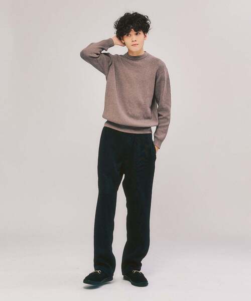 417 EDIFICE（フォーワンセブンエディフィス）の「コットンカシミヤ スムース クルーニット（ニット/セーター・メンズ・ホワイト系その他/グレー/オリーブ/ブルー/チャコールグレー/カーキ/ライトグレー/ホワイト/ベージュ系その他・X-LARGE/SMALL/MEDIUM/LARGE）」の19枚目の写真