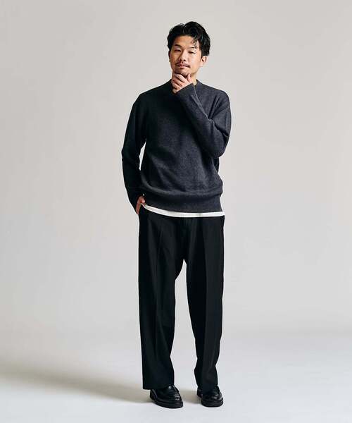 コットンカシミヤ スムース クルーニット（ニット/セーター）｜417