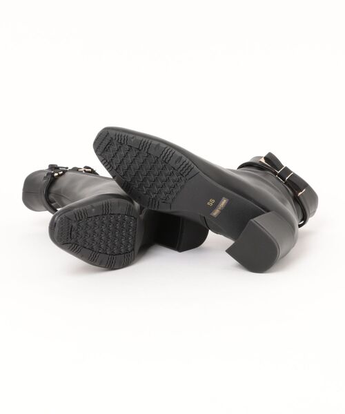 JELLY BEANS(ジェリービーンズ)の「<ふわさら>2WAYメタルリボンベルトストレッチブーツ(204-57127)JELLY BEANS(ジェリービーンズ)(ブーツ・レディース・ブラック系/ブラック・S/M/L/LL/SS)」の5枚目の写真