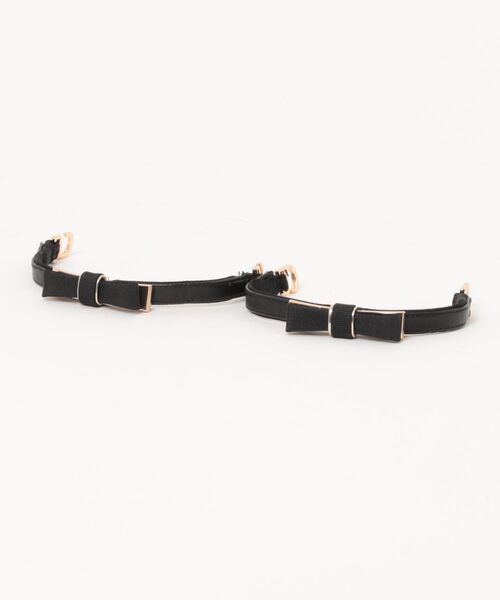 JELLY BEANS(ジェリービーンズ)の「<ふわさら>2WAYメタルリボンベルトストレッチブーツ(204-57127)JELLY BEANS(ジェリービーンズ)(ブーツ・レディース・ブラック系/ブラック・S/M/L/LL/SS)」の6枚目の写真