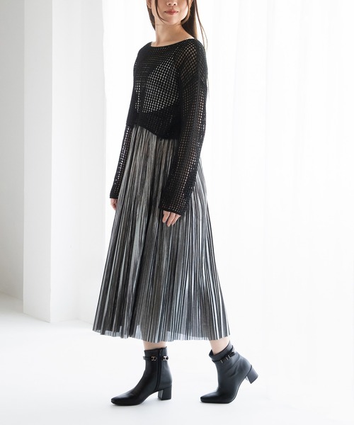 JELLY BEANS(ジェリービーンズ)の「<ふわさら>2WAYメタルリボンベルトストレッチブーツ(204-57127)JELLY BEANS(ジェリービーンズ)(ブーツ・レディース・ブラック系/ブラック・S/M/L/LL/SS)」の17枚目の写真