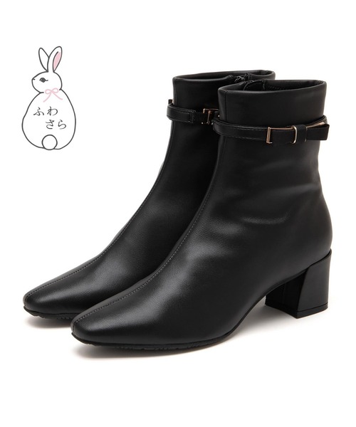 JELLY BEANS(ジェリービーンズ)の「<ふわさら>2WAYメタルリボンベルトストレッチブーツ(204-57127)JELLY BEANS(ジェリービーンズ)(ブーツ・レディース・ブラック系/ブラック・S/M/L/LL/SS)」の7枚目の写真