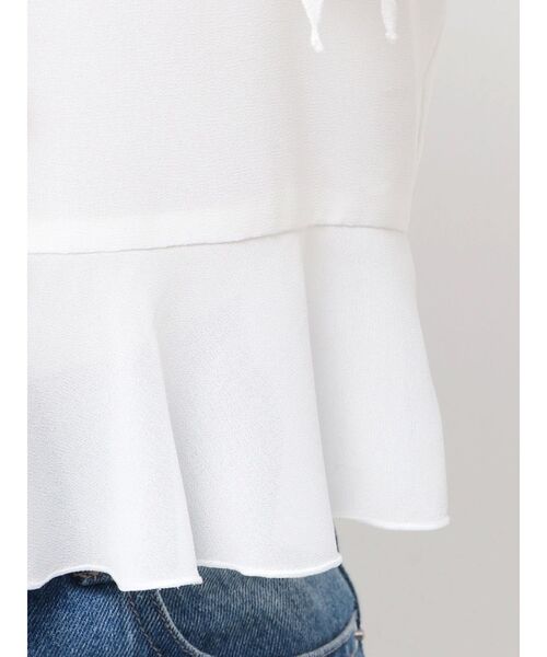 MERCURYDUO（マーキュリーデュオ）の「シフォンラッフルブラウス（シャツ/ブラウス・レディース・オフホワイト/ベビーピンク/ブラック・FREE）」の7枚目の写真