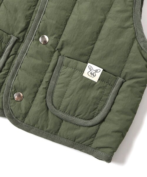 BREEZE（ブリーズ）の「ベビーキルトベスト（その他ベビーウェア・キッズ・カーキ/アイボリー・80）」の19枚目の写真