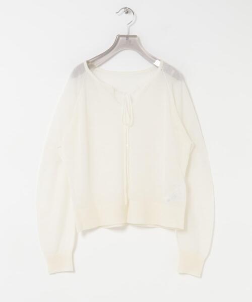 URBAN RESEARCH（アーバンリサーチ）の「ヘアリーショートカーディガン（カーディガン/ボレロ・レディース・ブラウン系その他/オフホワイト/ライトグレー・FREE）」の13枚目の写真