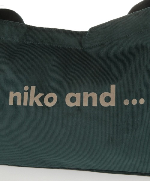 バッグ nico niko and… トートバッグ オリジナルニコロゴショルダーバッグM