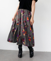 Three Four Time | ビンテージフラワーティアードスカート(スカート)