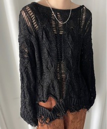 CABLE PATTERN DAMAGE LOOSE KNIT