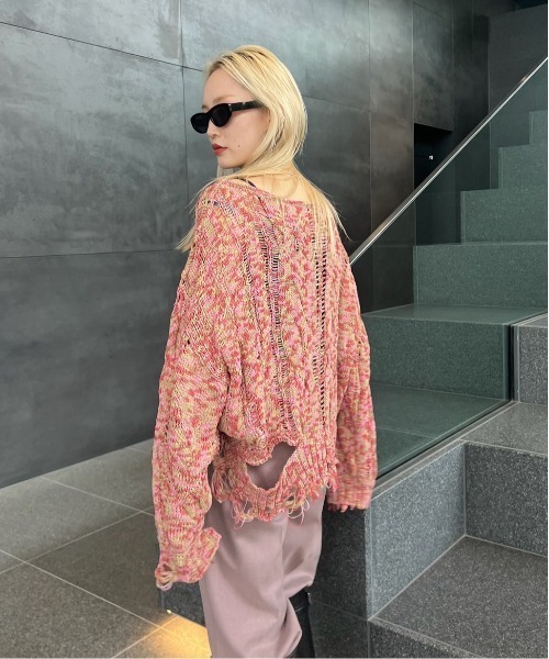 ameri★FUR BRAID CABLE KNIT ニット アメリ ameri☆FUR BRAID CABLE KNIT ニット アメリ 【公式通販】
