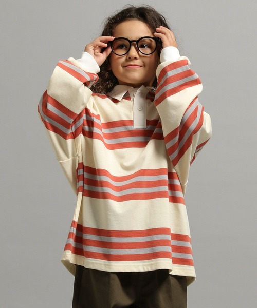 GEORGE'S（ジョージズ）の「【KIDS】マルチボーダーロンT（Tシャツ