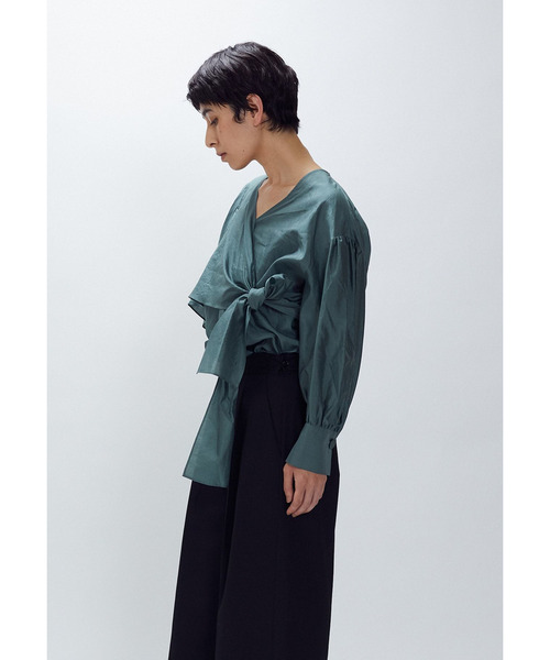 1er Arrondissement(プルミエアロンディスモン)の「シルクボウタイブラウス(シャツ/ブラウス・レディース・グリーン系その他4/ブラウン系その他5・36/38)」の16枚目の写真