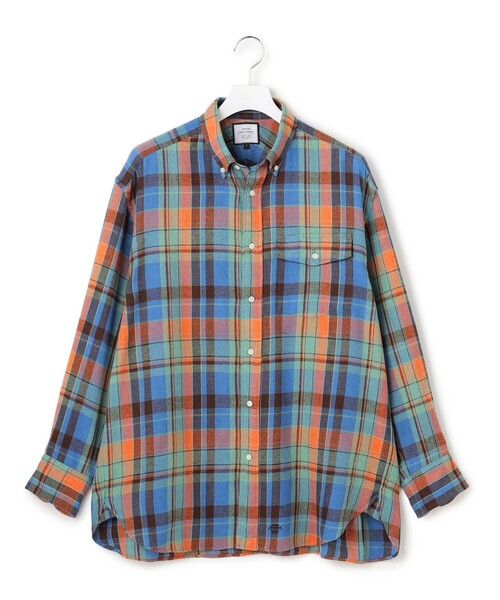 J.PRESS YORK STREET(ジェイプレスヨークストリート)の「【UNISEX】フランネルボタンダウン シャツ(シャツ/ブラウス・メンズ・オレンジ系3/レッド系3・LARGE/MEDIUM/SMALL)」の19枚目の写真