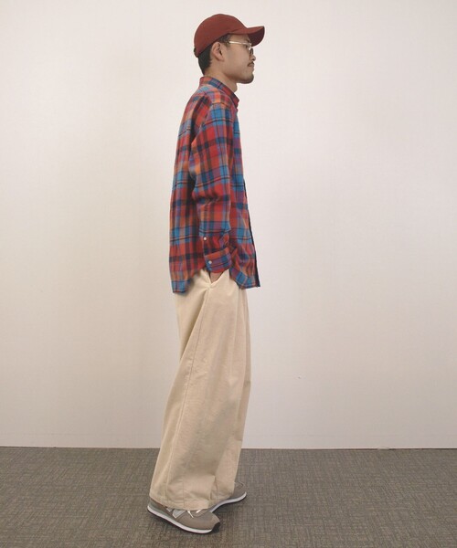J.PRESS YORK STREET(ジェイプレスヨークストリート)の「【UNISEX】フランネルボタンダウン シャツ(シャツ/ブラウス・メンズ・オレンジ系3/レッド系3・LARGE/MEDIUM/SMALL)」の22枚目の写真