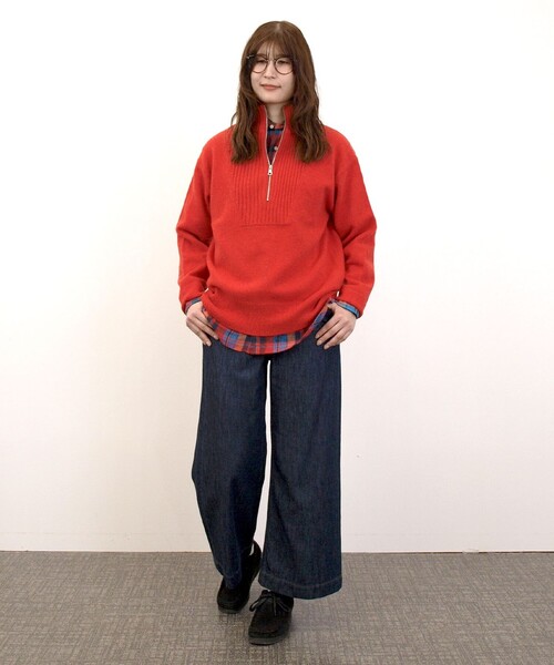J.PRESS YORK STREET(ジェイプレスヨークストリート)の「【UNISEX】フランネルボタンダウン シャツ(シャツ/ブラウス・メンズ・オレンジ系3/レッド系3・LARGE/MEDIUM/SMALL)」の13枚目の写真