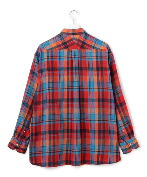 J.PRESS YORK STREET(ジェイプレスヨークストリート)の「【UNISEX】フランネルボタンダウン シャツ(シャツ/ブラウス・メンズ・オレンジ系3/レッド系3・LARGE/MEDIUM/SMALL)」の16枚目の写真
