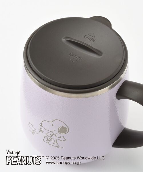 BRUNO(ブルーノ)の「PEANUTS蓋つきステンレスマグshort(グラス/マグカップ/タンブラー・レディース・パープル/ミント・フリ-)」の7枚目の写真