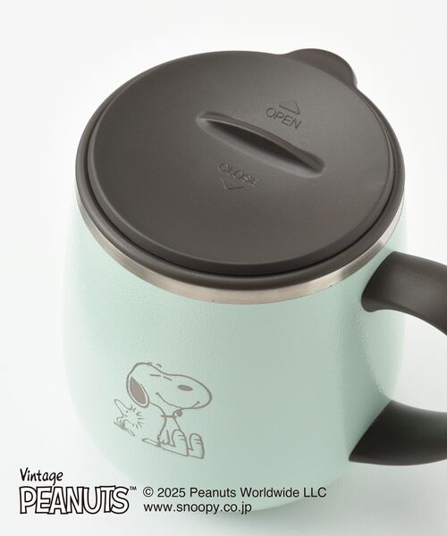 BRUNO(ブルーノ)の「PEANUTS蓋つきステンレスマグshort(グラス/マグカップ/タンブラー・レディース・パープル/ミント・フリ-)」の8枚目の写真
