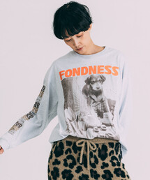 Freada | Freada/フリーダ DOG PHOTO/ドッグ フォトプリント ロンT(Tシャツ/カットソー)