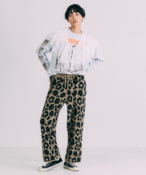 Freada（フリーダ）の「Freada/フリーダ DOG PHOTO/ドッグ フォトプリント ロンT（Tシャツ/カットソー・レディース・グレー/ブラック/ホワイト・ONE SIZE）」の12枚目の写真