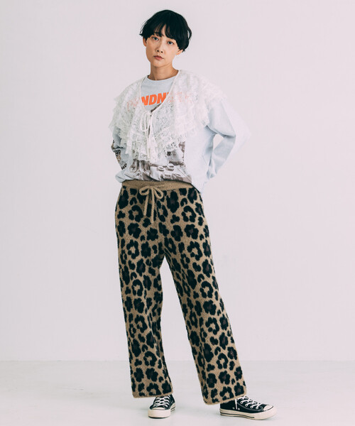 Freada（フリーダ）の「Freada/フリーダ DOG PHOTO/ドッグ フォトプリント ロンT（Tシャツ/カットソー・レディース・グレー/ブラック/ホワイト・ONE SIZE）」の15枚目の写真