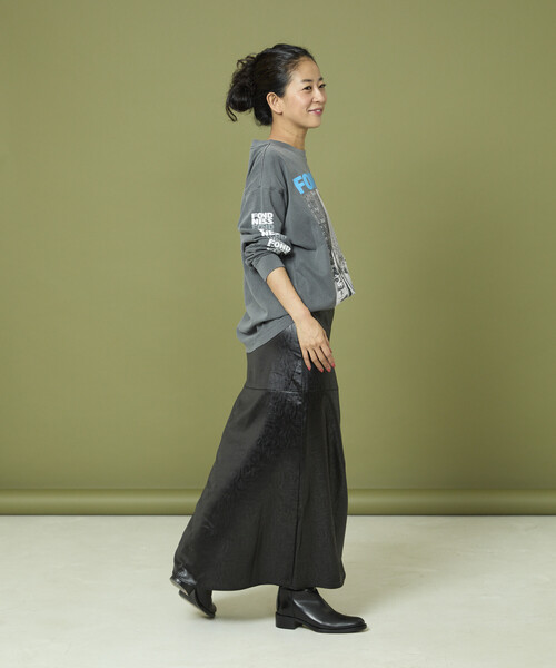 Freada（フリーダ）の「Freada/フリーダ DOG PHOTO/ドッグ フォトプリント ロンT（Tシャツ/カットソー・レディース・グレー/ブラック/ホワイト・ONE SIZE）」の20枚目の写真