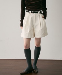 Trish（トリッシュ）の「ベルト付きコーデュロイショートパンツ（その他パンツ・レディース）」