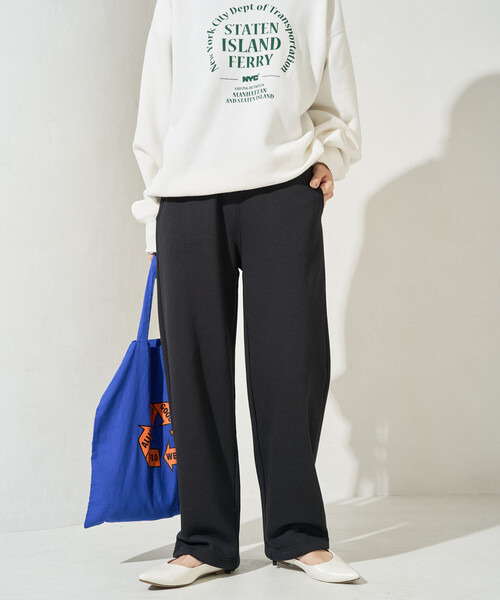 FREAK'S STORE(フリークスストア)の「限定展開 ポンチ スウェット パンツ(セットアップ対応)(スウェットパンツ・レディース・ナチュラル/グレー/チャコールグレー/ブラック・SMALL/MEDIUM)」の16枚目の写真