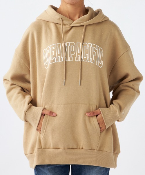 Ocean Pacific（オーシャンパシフィック）の「【OP:オーピー】ロゴスウェットパーカー/プルオーバーパーカーフーディー（パーカー・メンズ・ヘザーグレー/グリーン/アイボリー/チャコール/ベージュ・X-LARGE/MEDIUM/LARGE）」の5枚目の写真