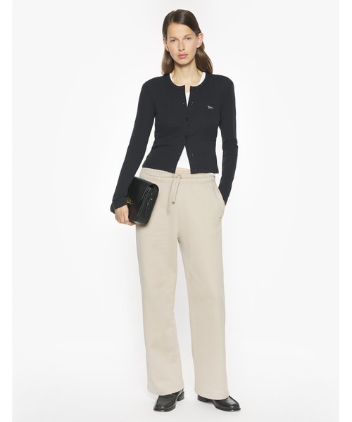 Maison Kitsune(メゾンキツネ)の「RIBBED BABY FOX CARDIGAN(カーディガン/ボレロ・レディース・ブラック/ワインレッド・XS/S/M/L)」の8枚目の写真