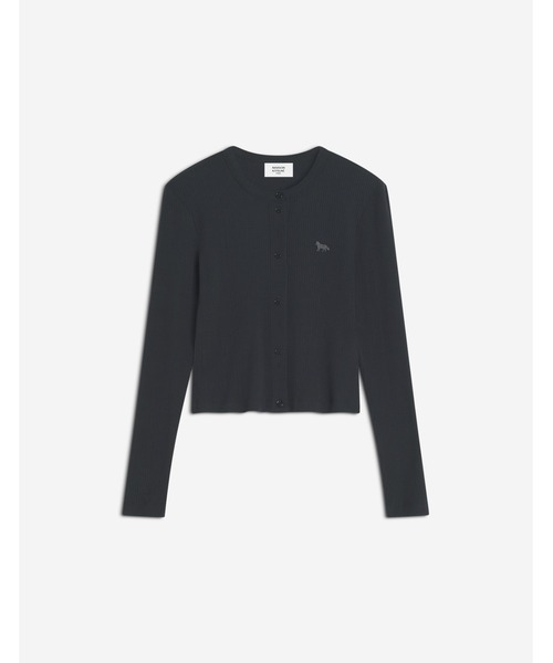 Maison Kitsune(メゾンキツネ)の「RIBBED BABY FOX CARDIGAN(カーディガン/ボレロ・レディース・ブラック/ワインレッド・XS/S/M/L)」の12枚目の写真