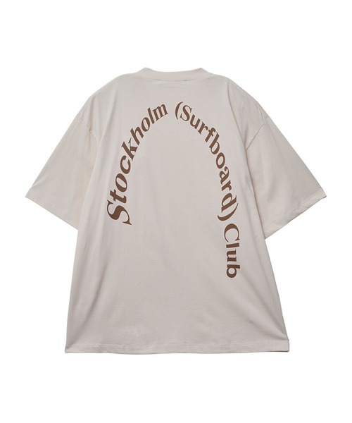 Stockholm Surfboard Club(ストックホルムサーフボードクラブ)の「STOCKHOLM SURFBORD CLUB Regular Tee U1000043(Tシャツ/カットソー・メンズ・ブラック/ホワイト/バーガンディー/ベージュ・M/L/XL)」の4枚目の写真