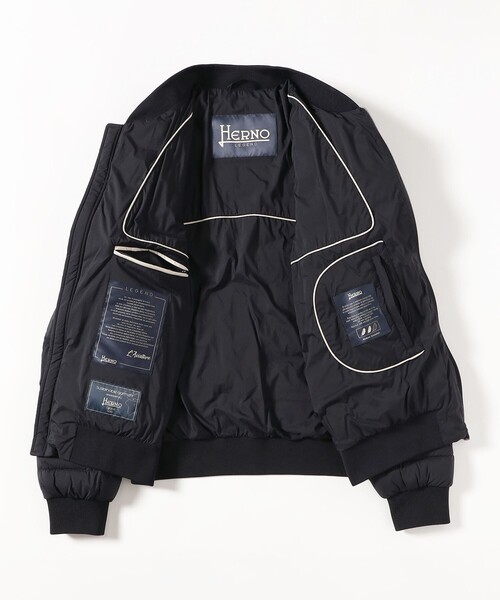 HERNO（ヘルノ）の「HERNO / ダウン ボンバー ブルゾン（ブルゾン・メンズ・ブラック・50/48/46/52）」の5枚目の写真