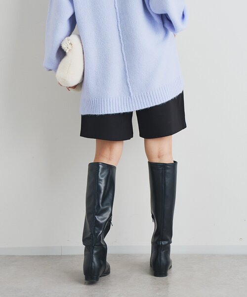 un dix cors(アンディコール)の「《大人カジュアルなムードに》ダンボールハーフパンツ(その他パンツ・レディース・チャコールグレー/ブラック・FREE)」の6枚目の写真