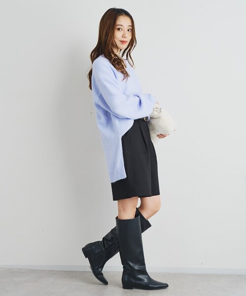 un dix cors(アンディコール)の「《大人カジュアルなムードに》ダンボールハーフパンツ(その他パンツ・レディース・チャコールグレー/ブラック・FREE)」の9枚目の写真