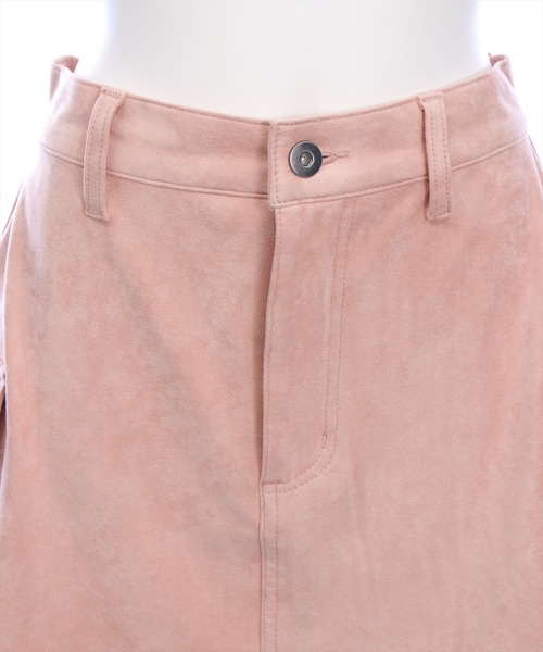 clear（クリア）の「フェイクスエードリボン付きカーゴミニスカート［ガーリー カジュアル 着回し力抜群］（スカート・レディース・ベージュ/ブラウン/ピンク・S/M）」の20枚目の写真