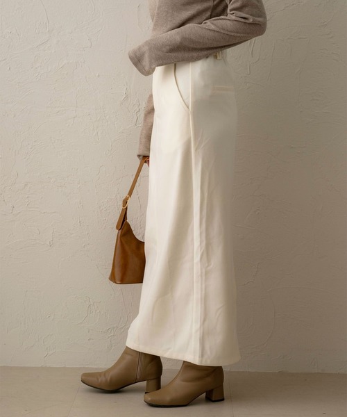 NOAHL（ノアル）の「【NOAHL】起毛ツイルナロースカート（スカート・レディース・ブラック/アイボリー/ブラウン・FREE）」の13枚目の写真