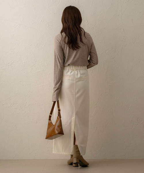 NOAHL（ノアル）の「【NOAHL】起毛ツイルナロースカート（スカート・レディース・ブラック/アイボリー/ブラウン・FREE）」の15枚目の写真