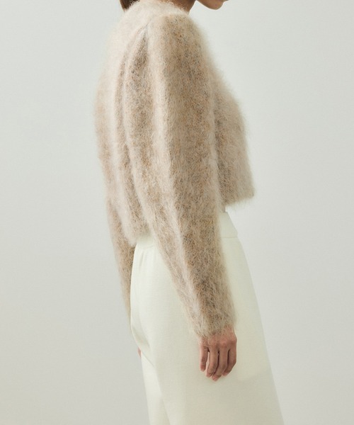 EMOELLE】モヘアファーボレロカーディガン（カーディガン/ボレロ